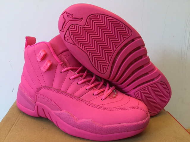 Women Jordan Shoes 12 Grade AAA All Pink